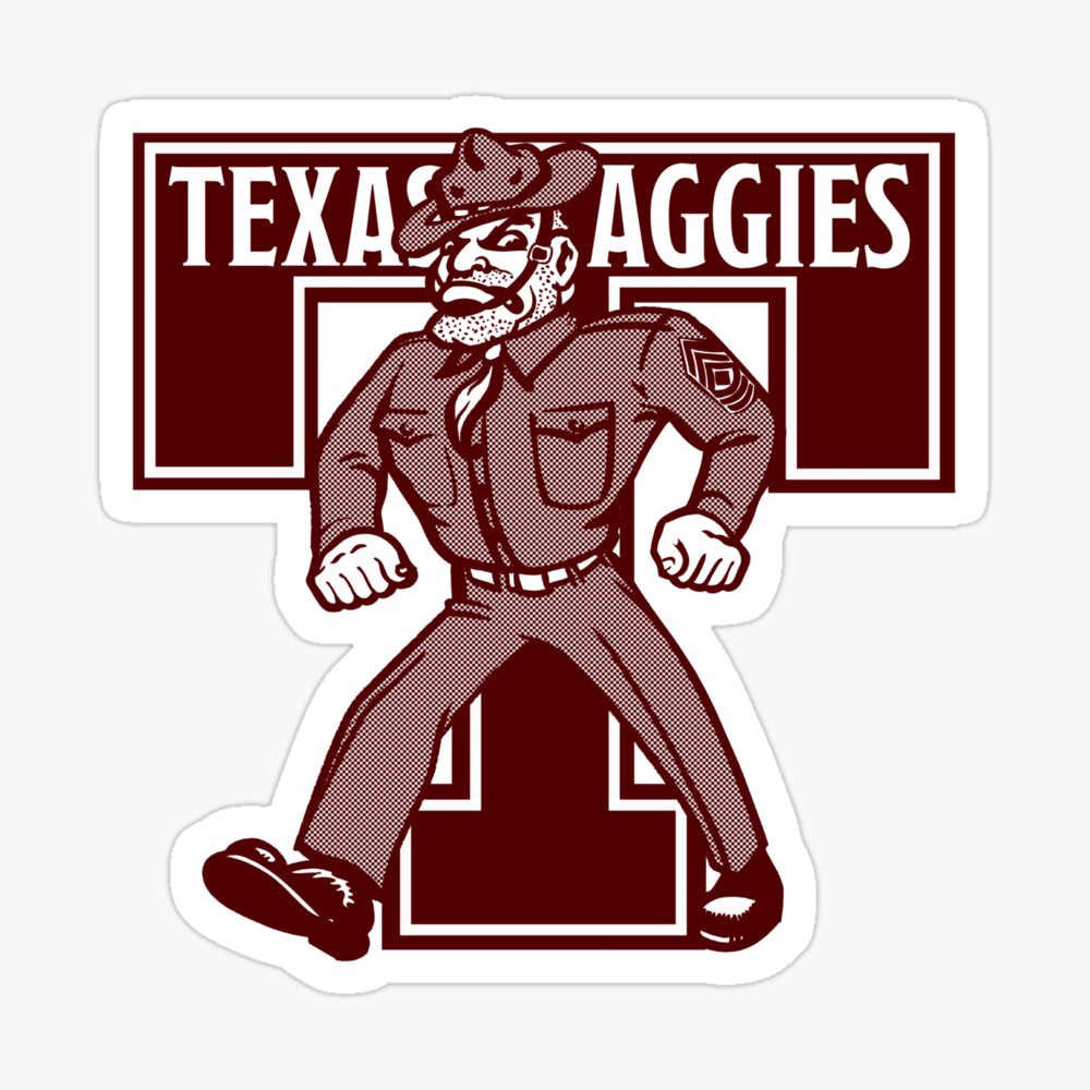 Limited Edition Texas A&M Gig 'Em Aggies Poster - Texas A&M Distressed