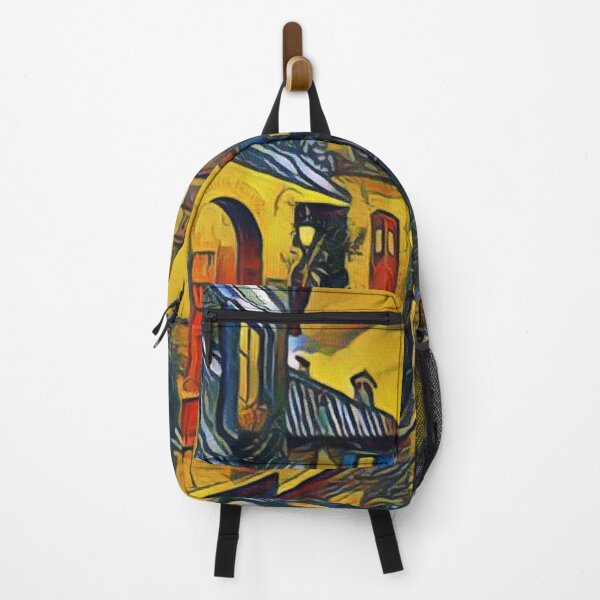 Item preview, European Street Cafe Art Print designed and sold by Vintage Hustle.