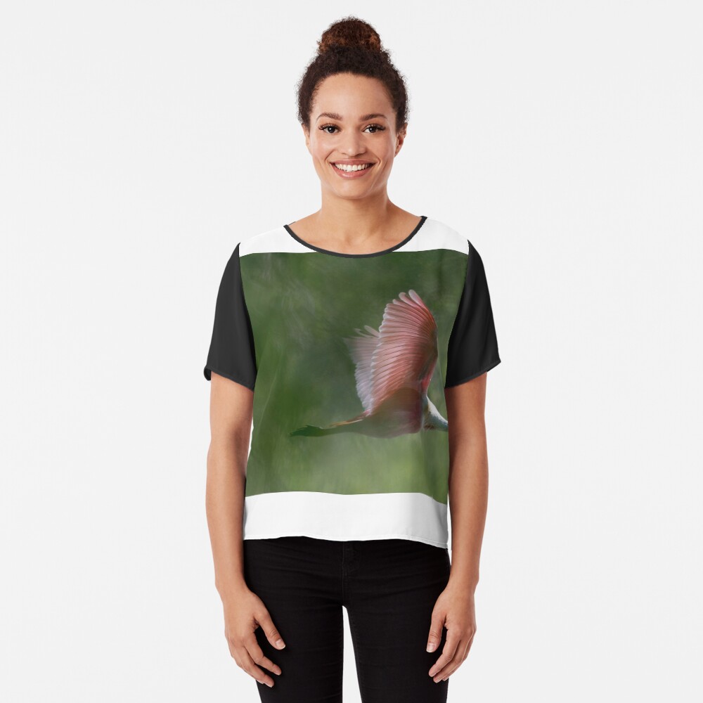 Roseate spoonbill Chiffon Top