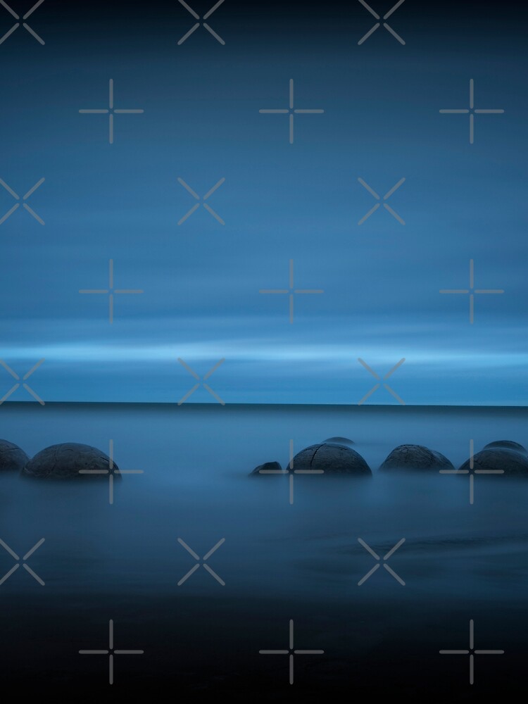 Thumbnail 6 of 6, Chiffon Top, Silent Symphony - Moeraki Boulders of New Zealand designed and sold by Puttaswamy Ravishankar.