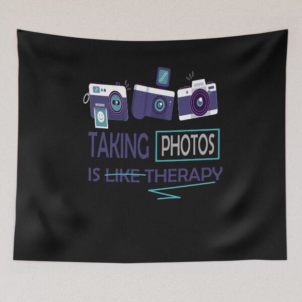 Item preview, taking photos is like therapy, photos lovers designed and sold by hamzablk.