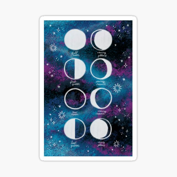 MOON PHASES Sticker