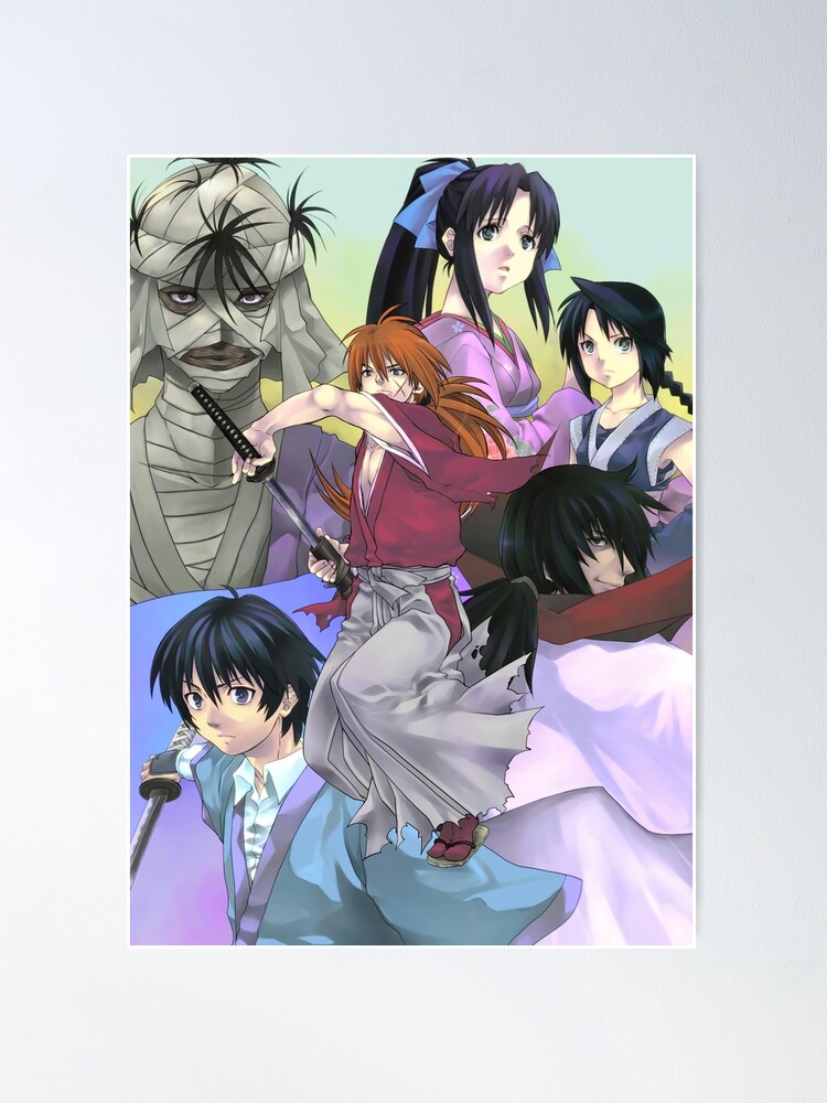 Himura Kenshin Rurouni Kenshin Anime Waifu Poster for Sale by tamikabee