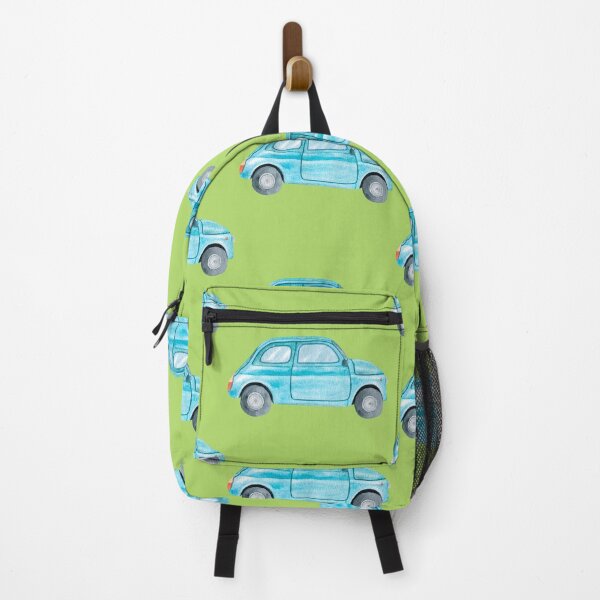 Item preview, Retro Blue Car on Bright Green designed and sold by Violet Grant.