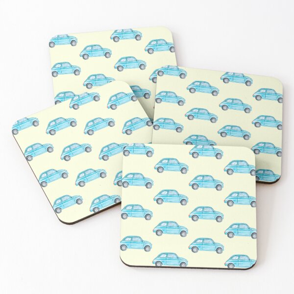 Item preview, Retro Blue Car on Yellow designed and sold by Violet Grant.