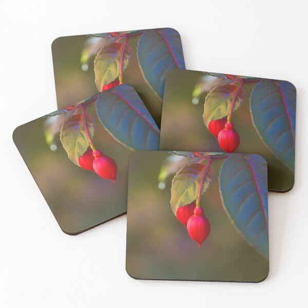 Item preview, Radiant Red Fuchsia Buds  designed and sold by Joy Watson - Natural Light Photography .