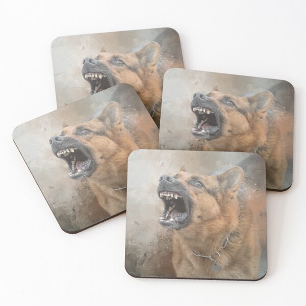 Item preview, Angry German Shepherd 02 designed and sold by Elisabeth Lucas.