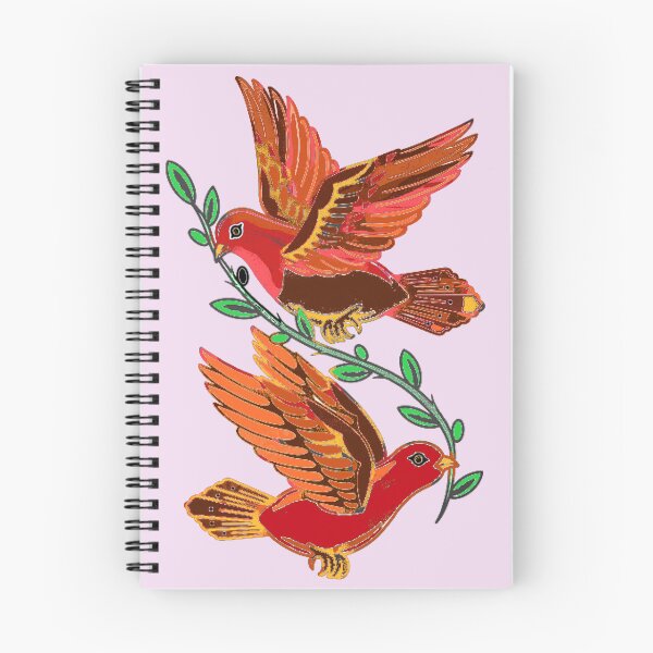 Item preview, Two Birds Watercolor Tattoo Flash designed and sold by thelivingrp.
