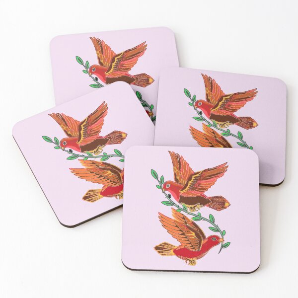 Item preview, Two Birds Watercolor Tattoo Flash designed and sold by thelivingrp.