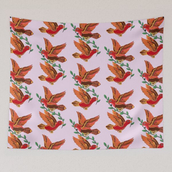 Item preview, Two Birds Watercolor Tattoo Flash designed and sold by thelivingrp.
