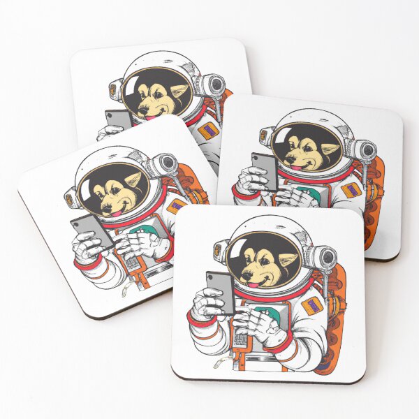 Item preview,  Dog Astronaut Holding A Phone designed and sold by JOY STORE 45.