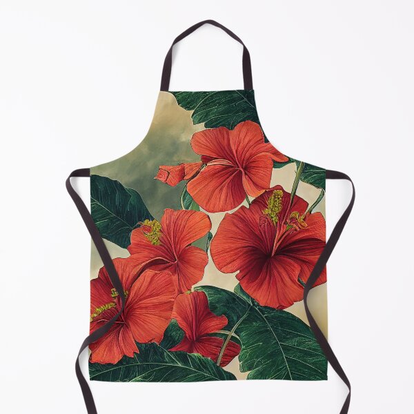 Item preview, Florally Red Hibiscus designed and sold by Patternifico.