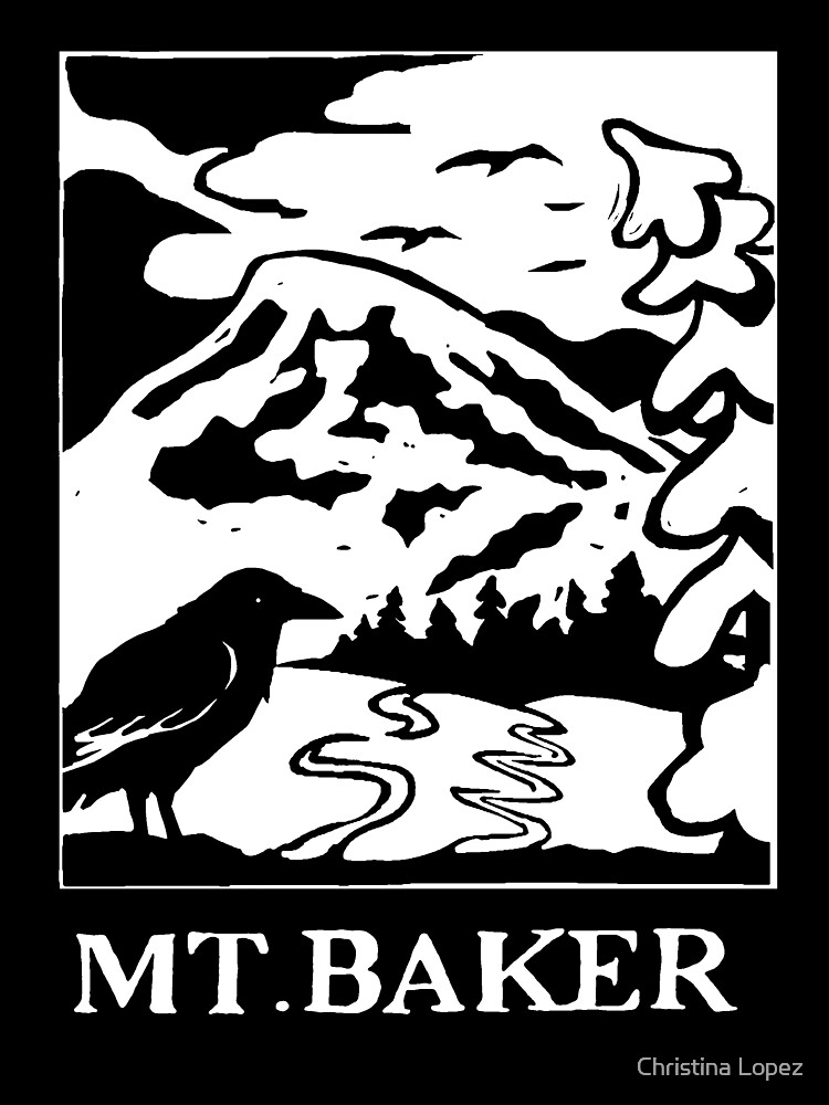 "Mt.Baker " Sticker for Sale by alepekaarts Redbubble