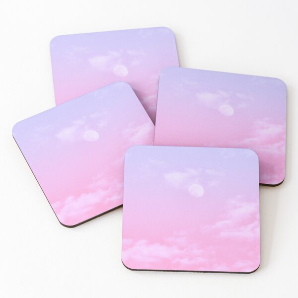 Item preview, white clouds in pink and blue clouds designed and sold by mahmoudfarrag.