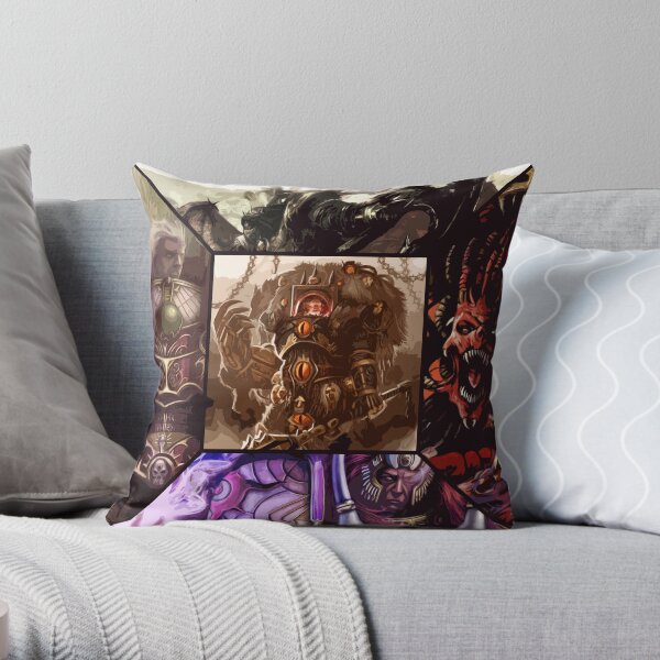 Chaos Primarchs Throw Pillow