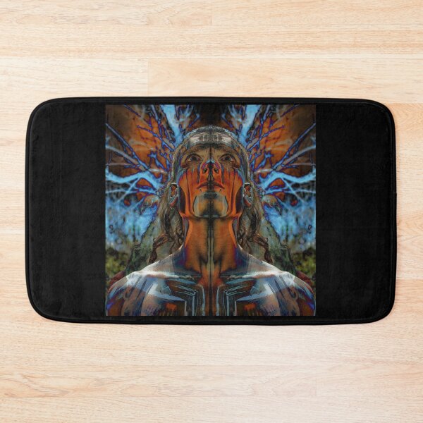 Item preview, Bodypainted native Ancestor Waiting for His Ascension to the Gods Of the New World designed and sold by tribaltrouble.