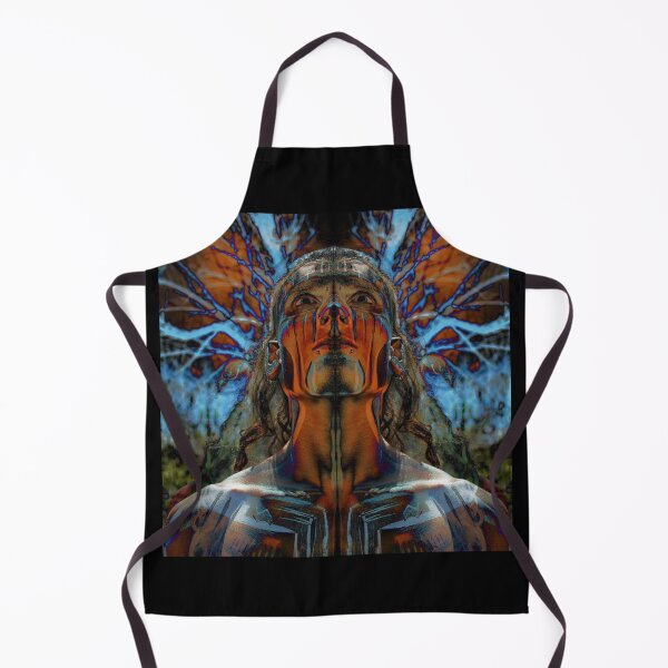 Item preview, Bodypainted native Ancestor Waiting for His Ascension to the Gods Of the New World designed and sold by tribaltrouble.