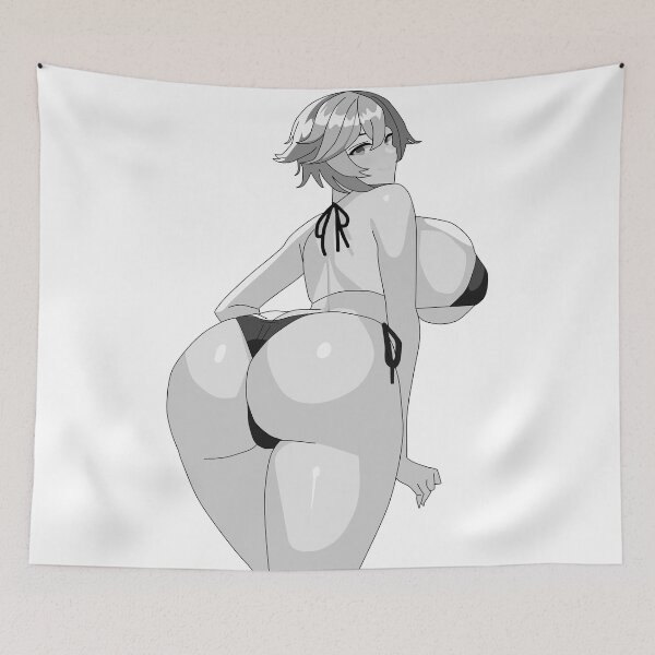 Item preview, Lewd anime girl hentai manga ecchi waifu titties ass gray tone designed and sold by ArthurPoe.