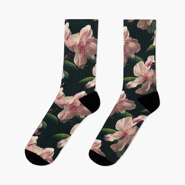 Item preview, Florally Pink Rhododendrons designed and sold by Patternifico.