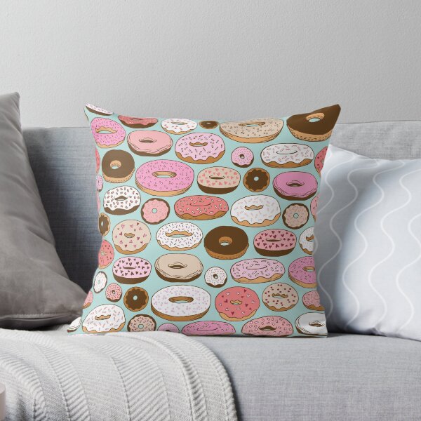 DONUTS FOREVER Throw Pillow