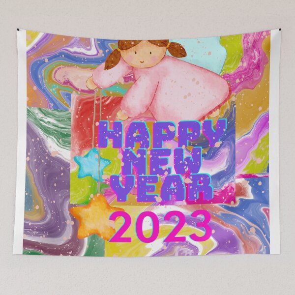 Item preview, Happy New Year USA designed and sold by Bashini.