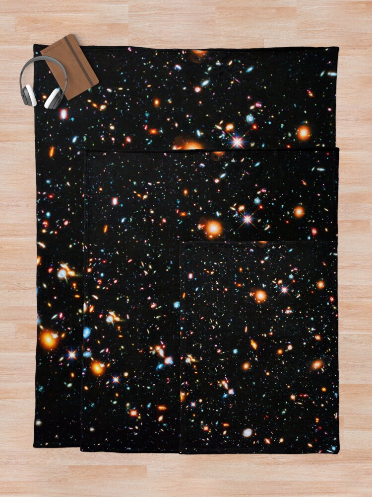 Alternate view of Hubble Extreme Deep Field Throw Blanket