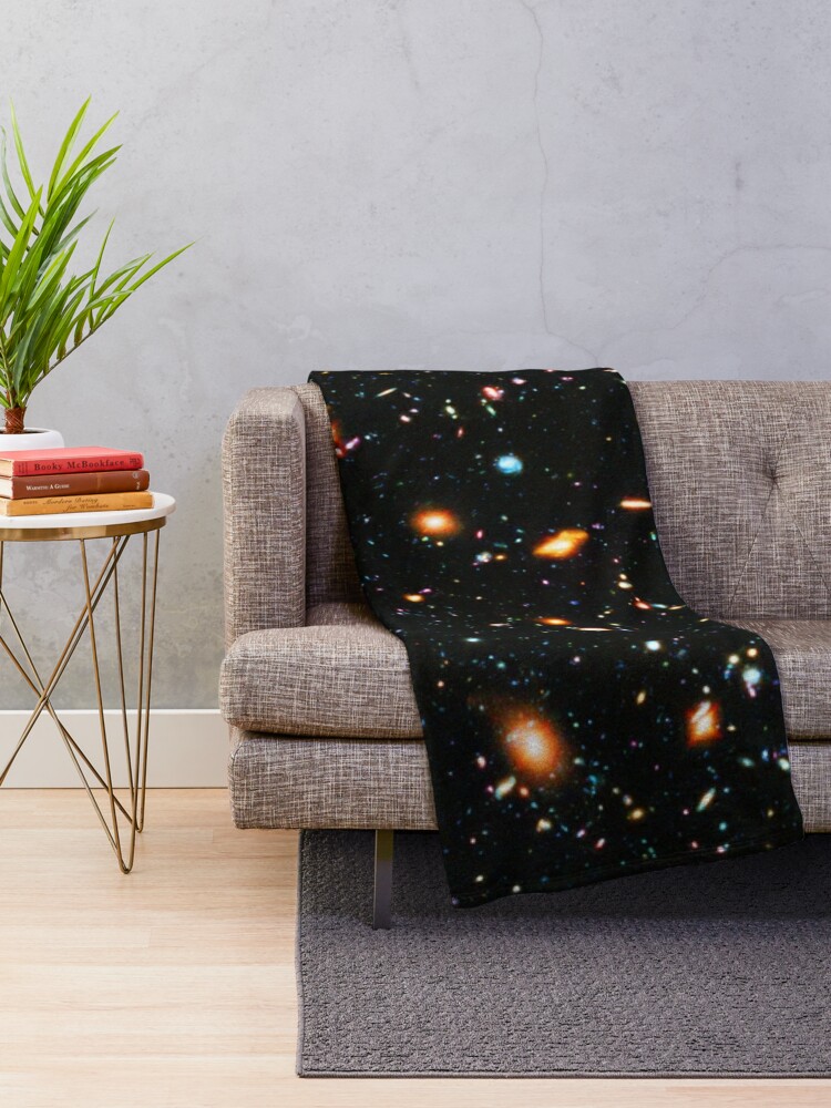 Alternate view of Hubble Extreme Deep Field Throw Blanket