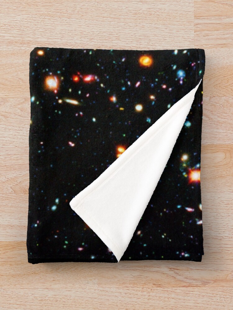 Alternate view of Hubble Extreme Deep Field Throw Blanket