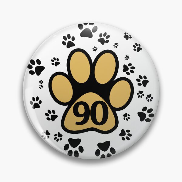 Item preview, 90 number pattern with animal paws designed and sold by MadandMean.