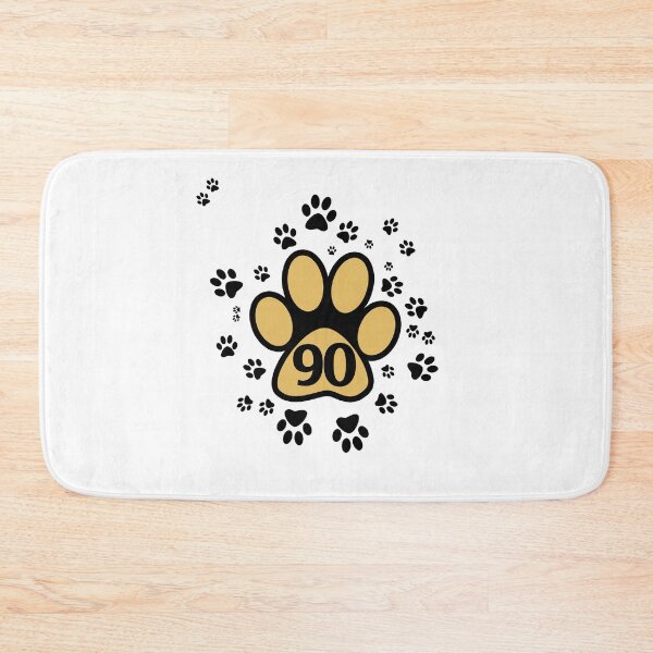 Item preview, 90 number pattern with animal paws designed and sold by MadandMean.