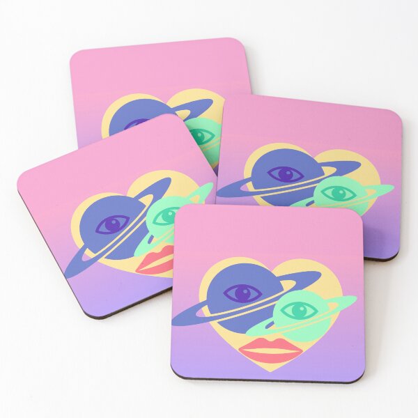 Item preview, Saturn ring heart pattern modern design pink designed and sold by Bakkia.