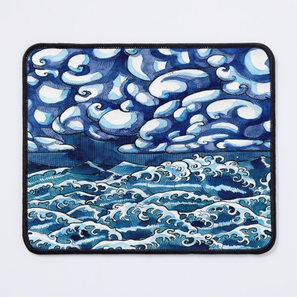 Item preview, Crashing Waves On Moonlit Night designed and sold by PotluckPrints.