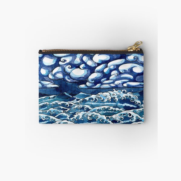 Item preview, Crashing Waves On Moonlit Night designed and sold by PotluckPrints.