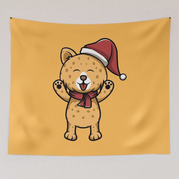Item preview, Cute Christmas Leopard designed and sold by cubbone.