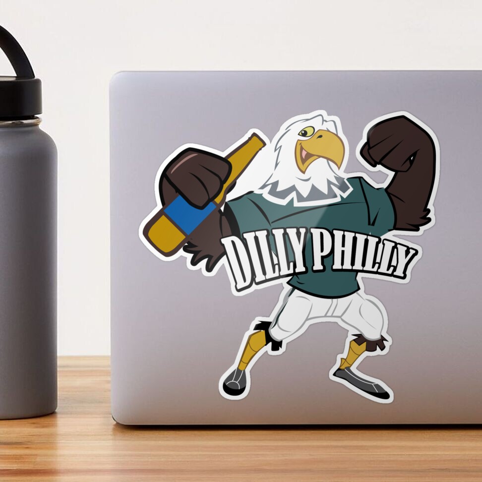 DILLY PHILLY Sticker for Sale by MrKayDeeBee