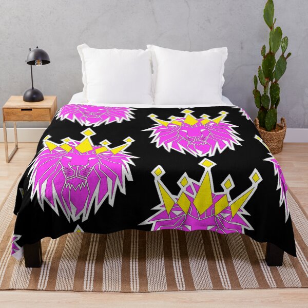Item preview, PINK LION KING WITH GOLDEN CROWN designed and sold by the Zarock Shop.