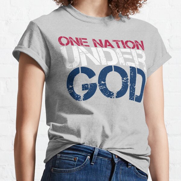 Los Angeles Rams One Nation Under God Black T-Shirt