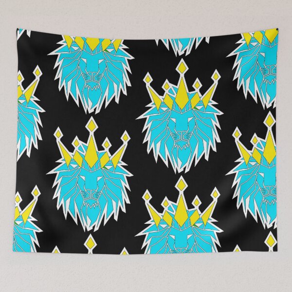 Item preview, BLUE LION KING WITH GOLDEN CROWN designed and sold by the Zarock Shop.