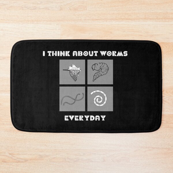 Item preview, I THINK ABOUT WORMS EVERYDAY meme for fishermen Classic T-Shirt designed and sold by gulnaz797.