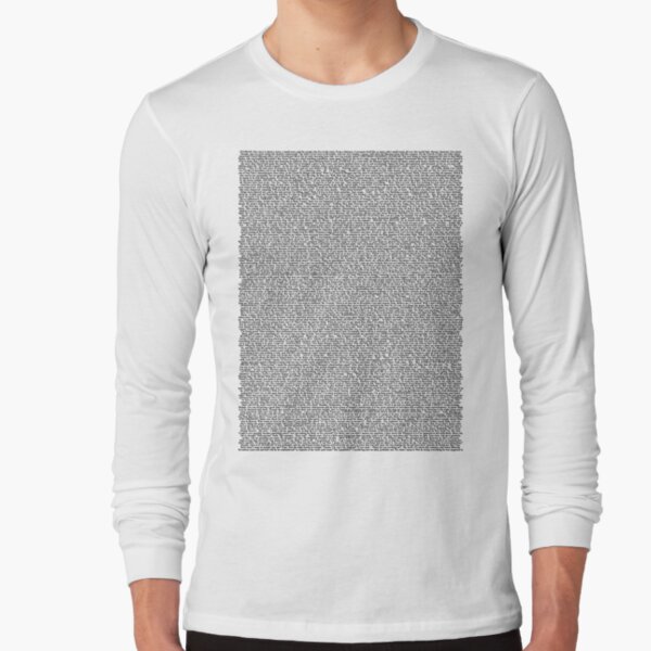 The Entire Script of The Pilot Episode of Riverdale Long Sleeve T-Shirt
