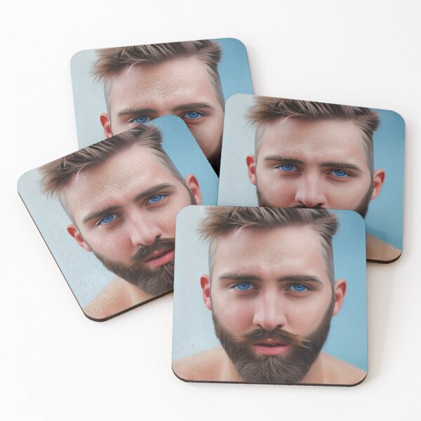 Item preview, Blond Bearded Man with Blue eyes - Beach Bear designed and sold by LthrDaddyBear.