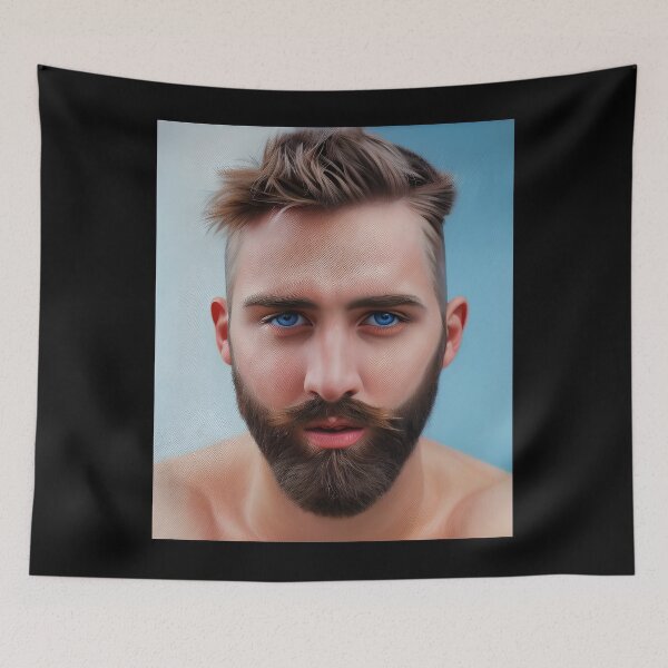 Item preview, Blond Bearded Man with Blue eyes - Beach Bear designed and sold by LthrDaddyBear.
