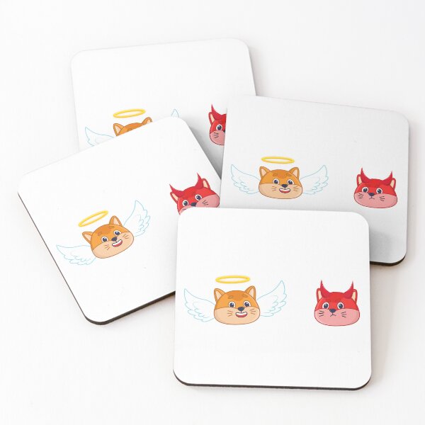 Item preview, Angel Cat & Devil Cat designed and sold by JMKM-Designs.