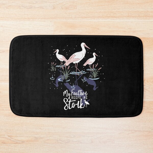 Item preview, Stork Humor: 'My Feather Keeps Me Stork' designed and sold by FlinArt.