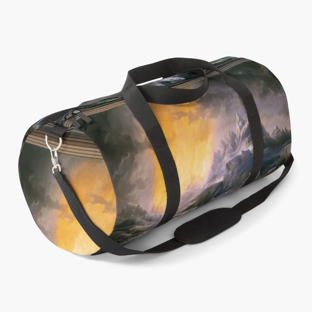 HMS Erebus and Terror in the Antarctic by James Wilson Carmichael Duffle Bag