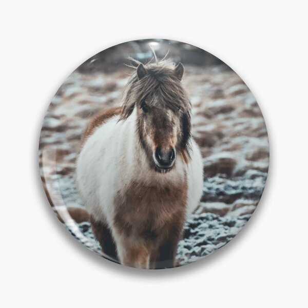 Item preview, Icelandic horse on the winter pasture designed and sold by Jessinia Wallach.