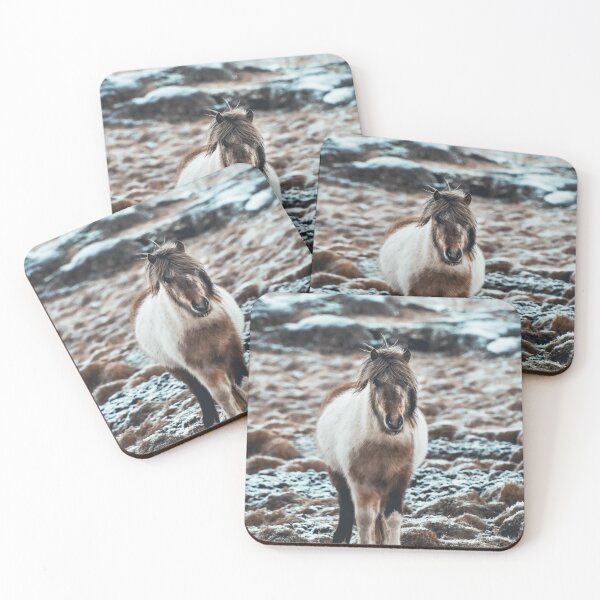 Item preview, Icelandic horse on the winter pasture designed and sold by Jessinia Wallach.