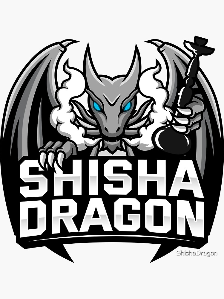 Thumbnail 3 von 3, Sticker, Shisha-Drachen-Logo designt und verkauft von ShishaDragon.