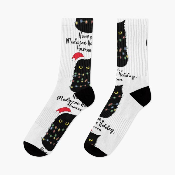 Item preview, Have A Mediocre Holiday Human Funny Christmas Cat Catmas designed and sold by TheInkElephant.