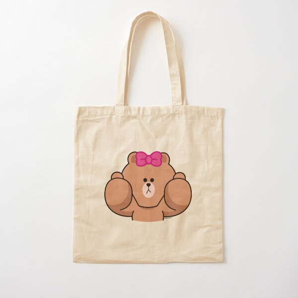 LINE Friends Choco bear Tote Bag by William Cano